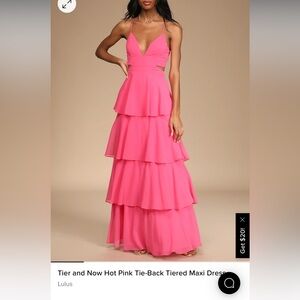 Lulus pink max dress